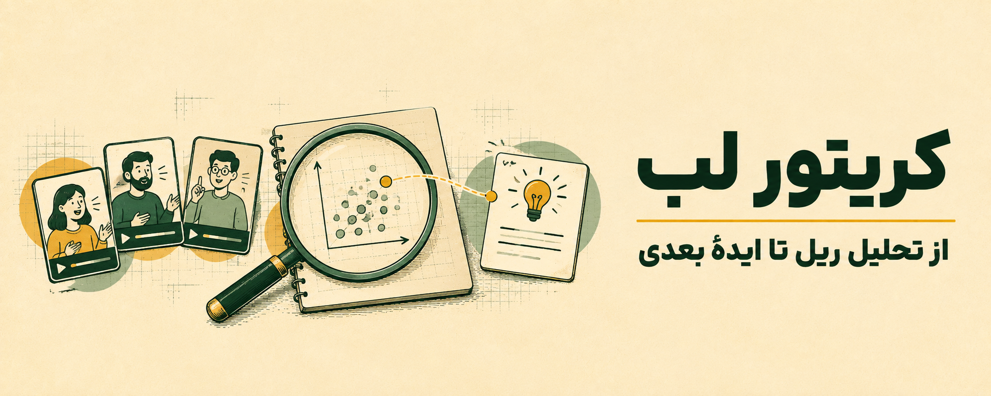 کریتور لب؛ کارتهای ریل با ذرهبین تحلیل میشوند و به ایدهٔ بعدی میرسند